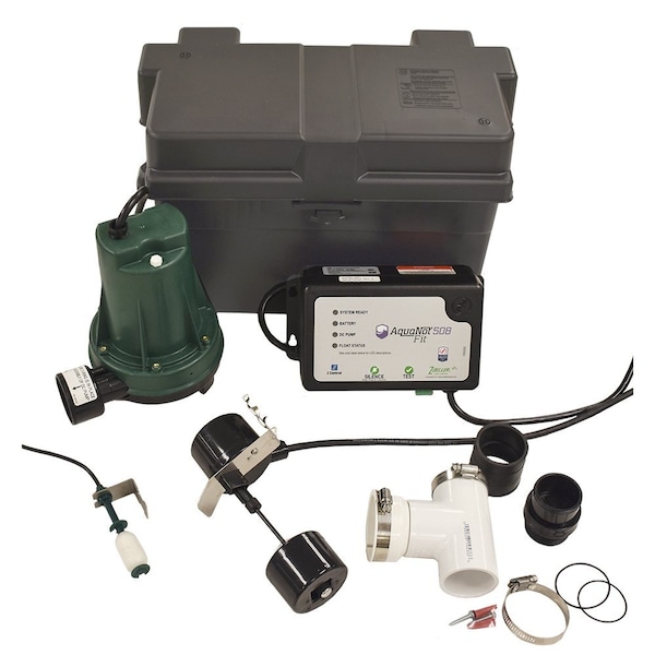 Aquanot(R) Fit 508 1-1/2 in. 12V 6 ft. Plastic Sump Pump